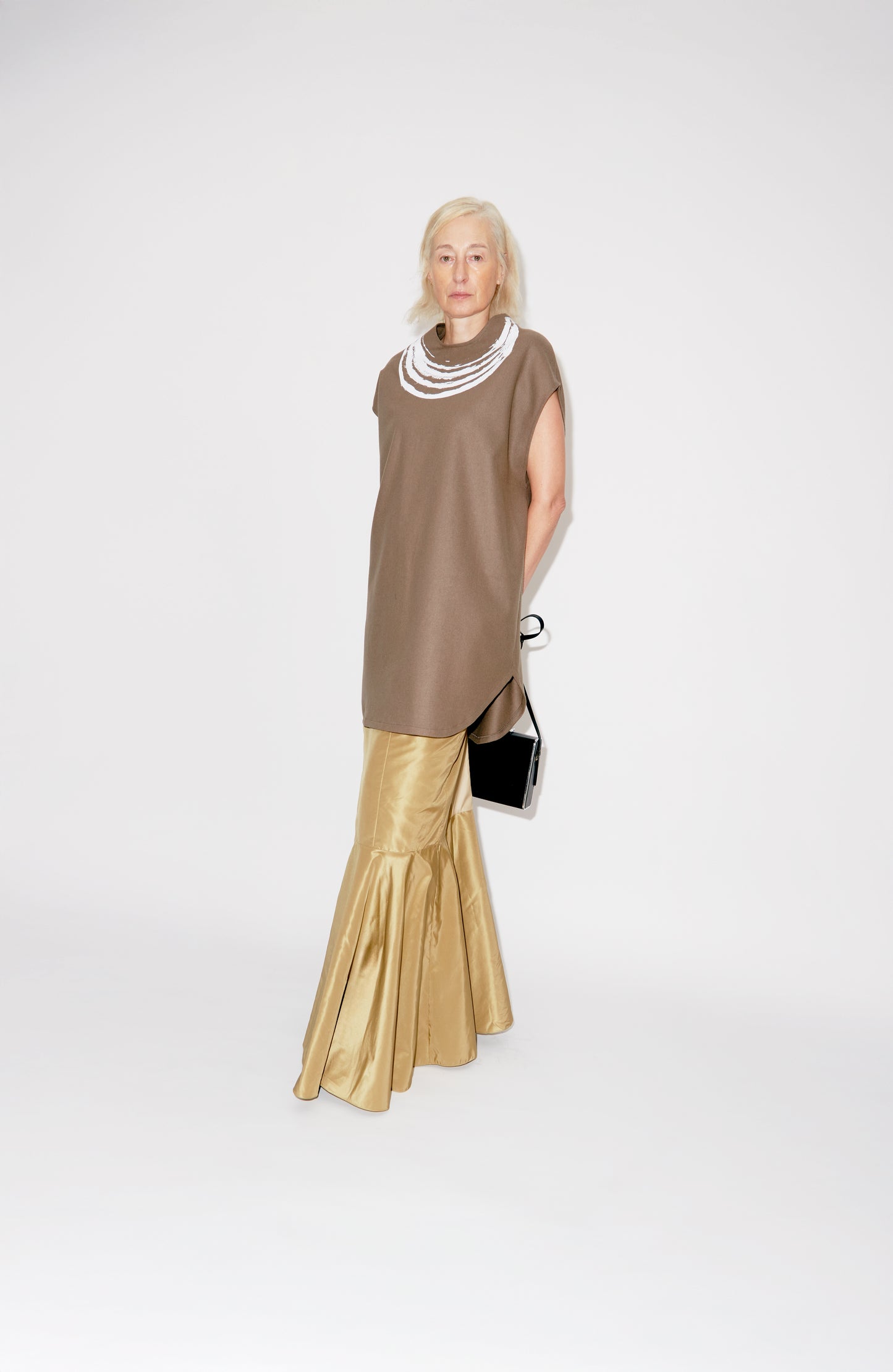 Necklace Printed Brown Top