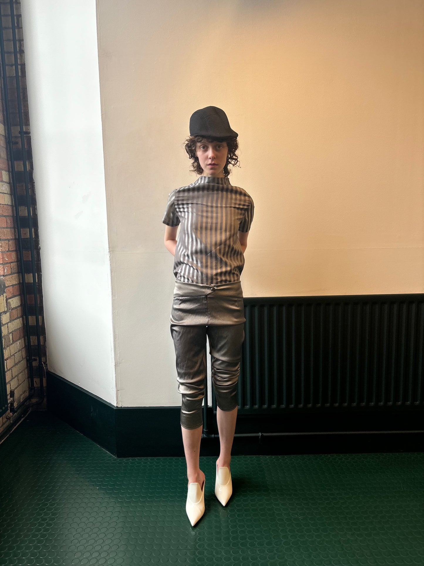 Stripe Mock-Neck Top