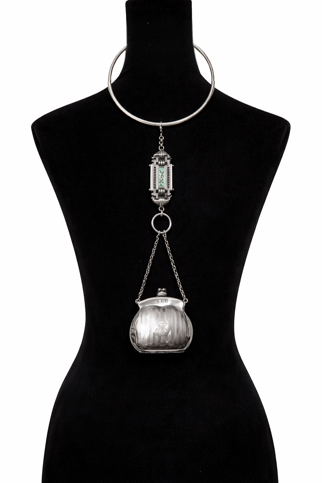 Silver Bag Necklace