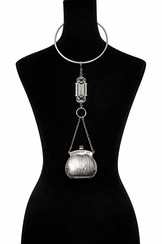 Silver Bag Necklace