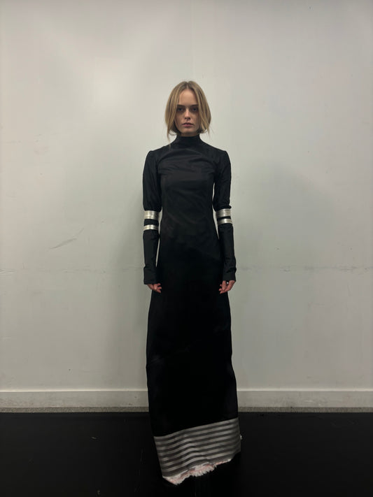 Asymmetric High-Neck Top Dress