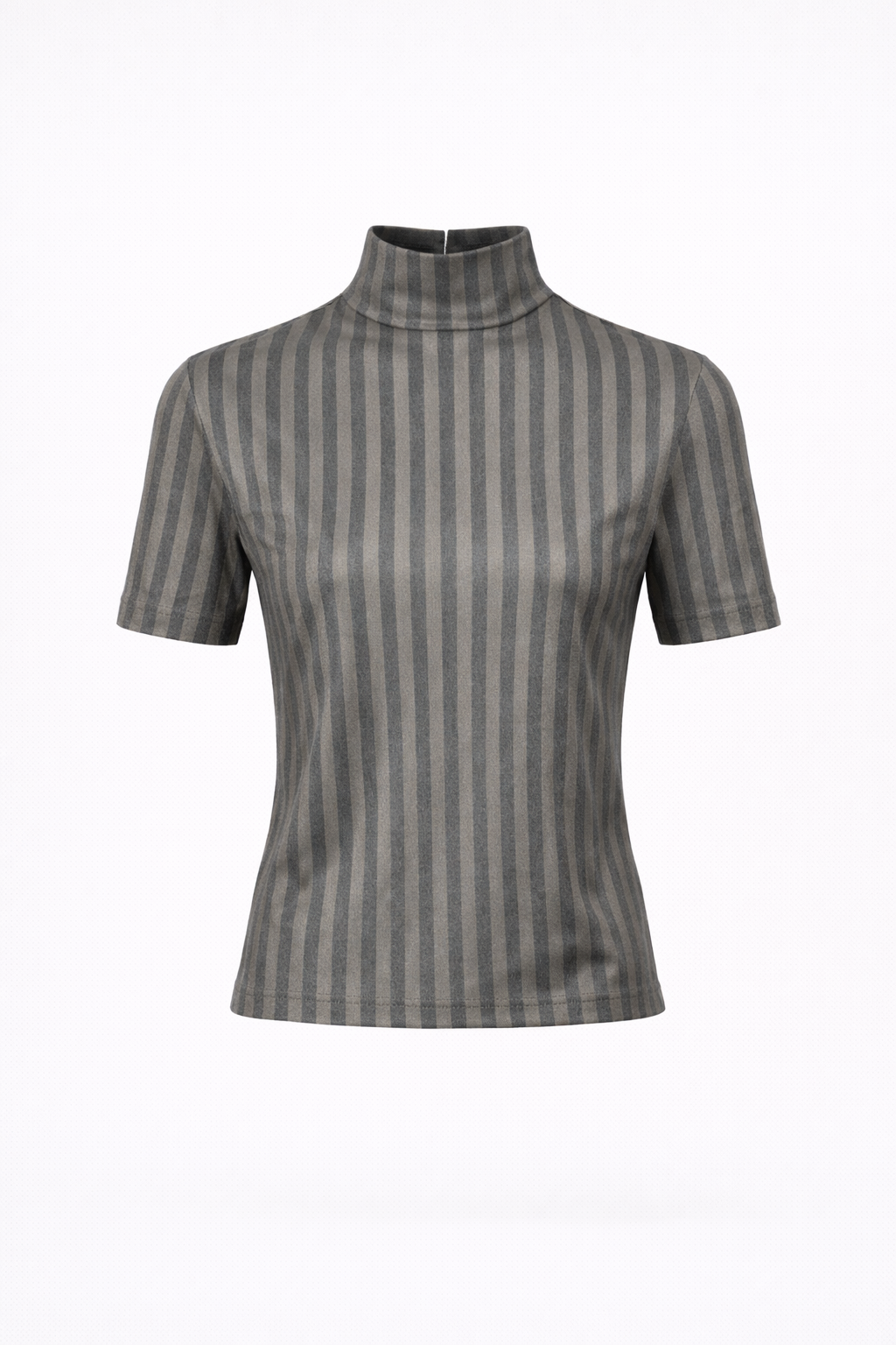 Stripe Mock-Neck Top