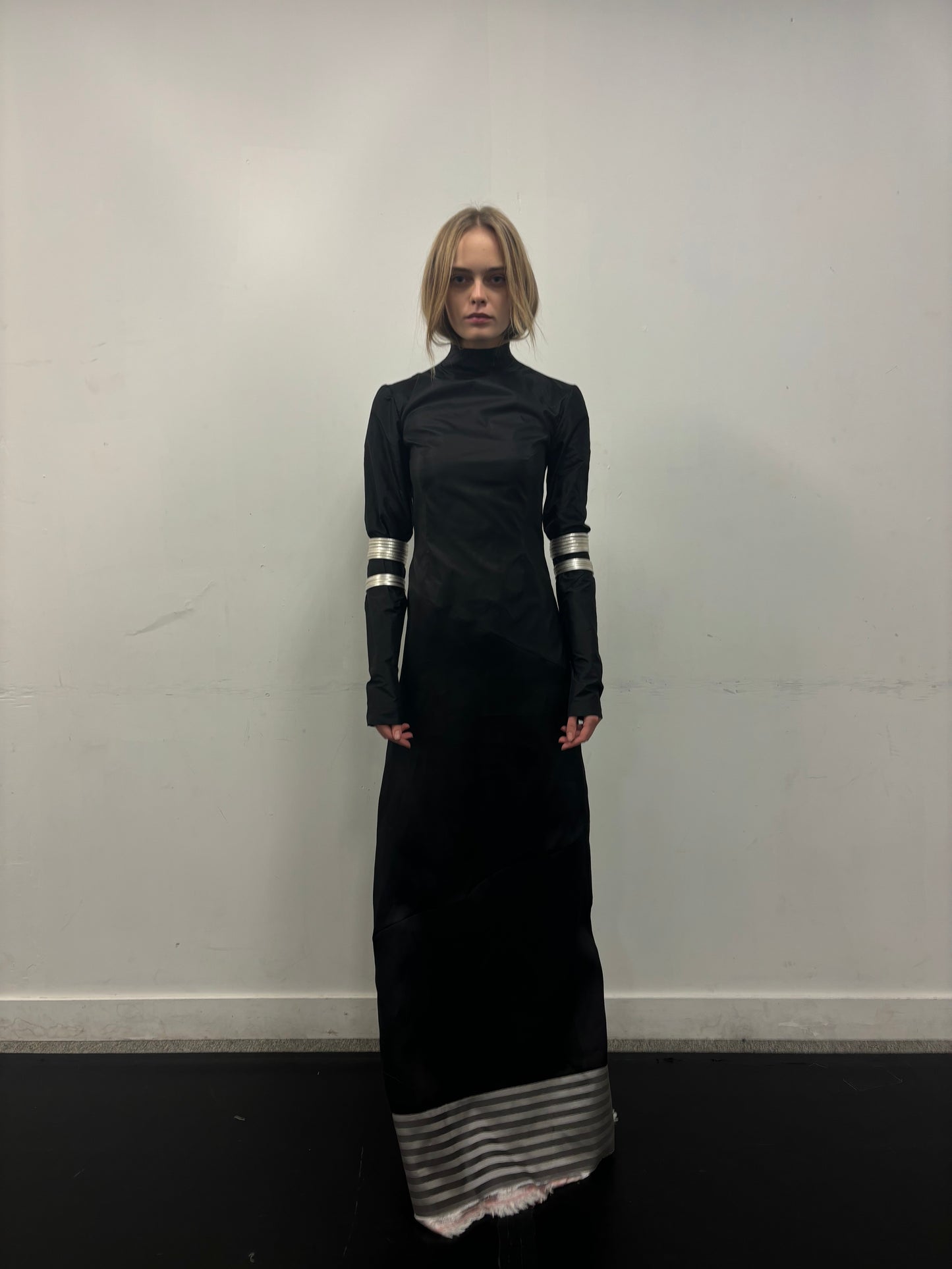 Asymmetric High-Neck Top Dress