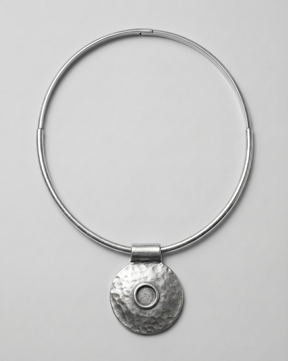 Silver Circle Necklace